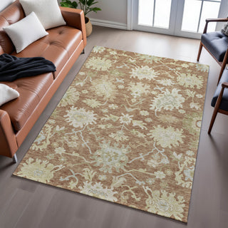 Piper Looms Mayfield Global AMF1150 Paprika Machine Washable Area Rug Lifestyle Image Feature