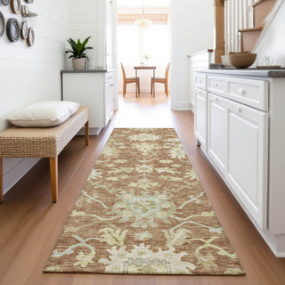 Piper Looms Mayfield Global AMF1150 Paprika Machine Washable Area Rug Runner Lifestyle Image Feature