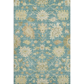 Piper Looms Mayfield Global AMF1150 Teal Machine Washable Area Rug main image