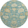 Piper Looms Mayfield Global AMF1150 Teal Machine Washable Area Rug Round Main Image