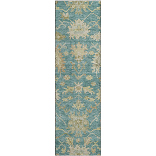 Piper Looms Mayfield Global AMF1150 Teal Machine Washable Area Rug Runner Main Image