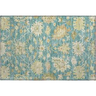 Piper Looms Mayfield Global AMF1150 Teal Machine Washable Area Rug Scatter Main Image