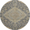 Piper Looms Mayfield Global AMF1151 Charcoal Machine Washable Area Rug Round Main Image