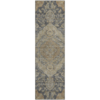 Piper Looms Mayfield Global AMF1151 Charcoal Machine Washable Area Rug Runner Main Image