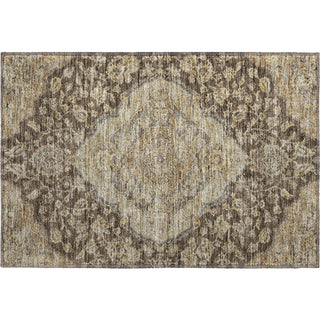 Piper Looms Mayfield Global AMF1151 Chocolate Machine Washable Area Rug Scatter Main Image