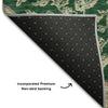 Piper Looms Mayfield Global AMF1151 Emerald Machine Washable Area Rug Backing Image