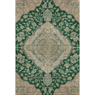 Piper Looms Mayfield Global AMF1151 Emerald Machine Washable Area Rug main image