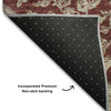 Piper Looms Mayfield Global AMF1151 Garnet Machine Washable Area Rug Backing Image
