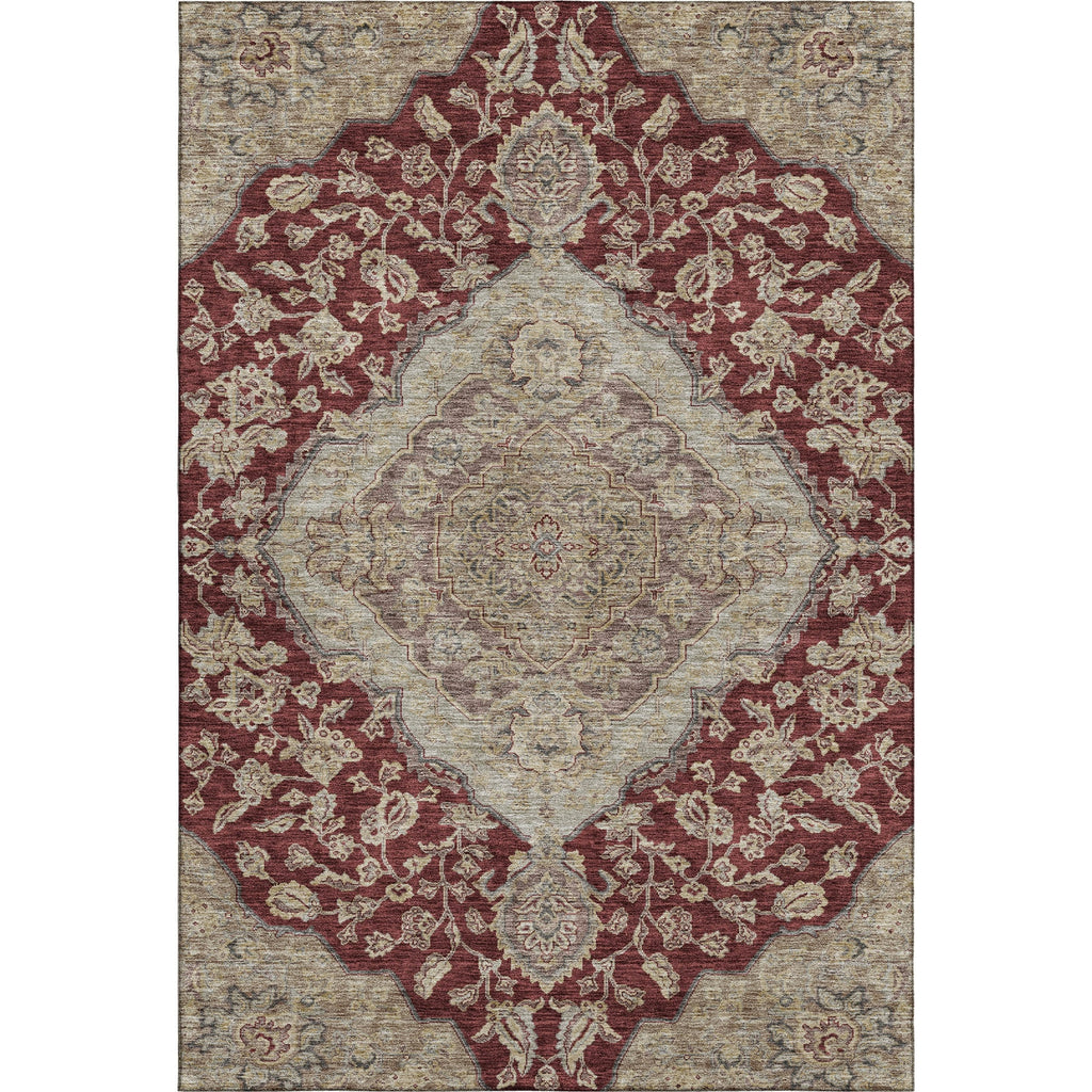 Piper Looms Mayfield Global AMF1151 Garnet Machine Washable Area Rug main image