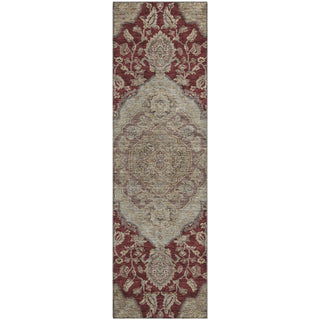 Piper Looms Mayfield Global AMF1151 Garnet Machine Washable Area Rug Runner Main Image