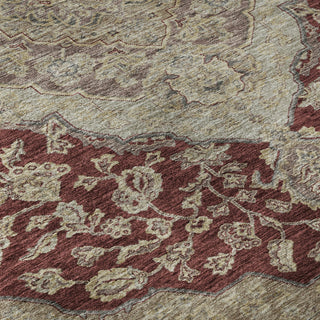 Piper Looms Mayfield Global AMF1151 Garnet Machine Washable Area Rug Swatch Image