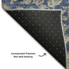 Piper Looms Mayfield Global AMF1151 Navy Machine Washable Area Rug Backing Image