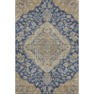 Piper Looms Mayfield Global AMF1151 Navy Machine Washable Area Rug main image