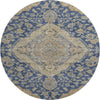 Piper Looms Mayfield Global AMF1151 Navy Machine Washable Area Rug Round Main Image