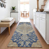 Piper Looms Mayfield Global AMF1151 Navy Machine Washable Area Rug Runner Lifestyle Image Feature