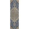 Piper Looms Mayfield Global AMF1151 Navy Machine Washable Area Rug Runner Main Image
