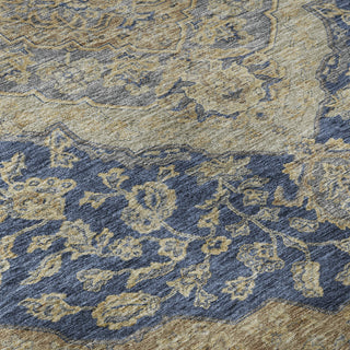 Piper Looms Mayfield Global AMF1151 Navy Machine Washable Area Rug Swatch Image