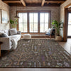 Piper Looms Mayfield Floral AMF1152 Brown Machine Washable Area Rug Lifestyle Image Feature