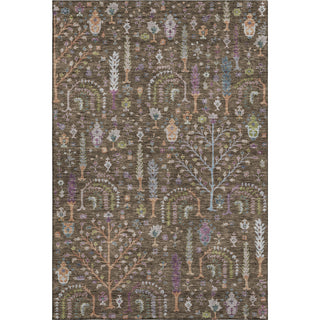 Piper Looms Mayfield Floral AMF1152 Brown Machine Washable Area Rug main image
