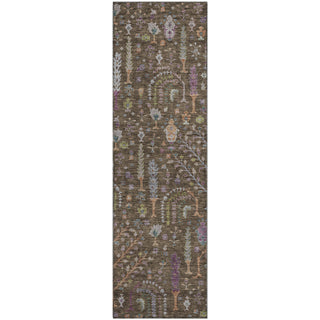 Piper Looms Mayfield Floral AMF1152 Brown Machine Washable Area Rug Runner Main Image