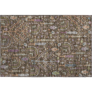 Piper Looms Mayfield Floral AMF1152 Brown Machine Washable Area Rug Scatter Main Image