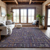 Piper Looms Mayfield Floral AMF1152 Eggplant Machine Washable Area Rug Lifestyle Image Feature