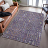 Piper Looms Mayfield Floral AMF1152 Eggplant Machine Washable Area Rug Lifestyle Image Feature