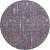Piper Looms Mayfield Floral AMF1152 Eggplant Machine Washable Area Rug Round Main Image