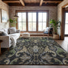 Piper Looms Mayfield Global AMF1153 Black Machine Washable Area Rug Lifestyle Image Feature
