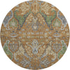 Piper Looms Mayfield Global AMF1153 Copper Machine Washable Area Rug Round Main Image