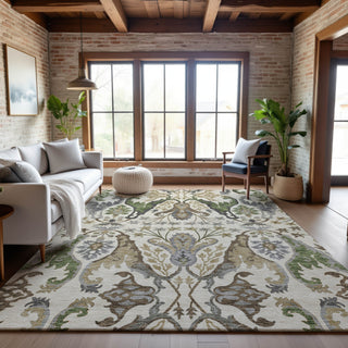 Piper Looms Mayfield Global AMF1153 Ivory Machine Washable Area Rug Lifestyle Image Feature