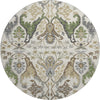 Piper Looms Mayfield Global AMF1153 Ivory Machine Washable Area Rug Round Main Image