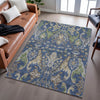 Piper Looms Mayfield Global AMF1153 Navy Machine Washable Area Rug Lifestyle Image Feature