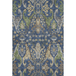 Piper Looms Mayfield Global AMF1153 Navy Machine Washable Area Rug main image