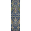 Piper Looms Mayfield Global AMF1153 Navy Machine Washable Area Rug Runner Main Image