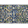 Piper Looms Mayfield Global AMF1153 Navy Machine Washable Area Rug Scatter Main Image