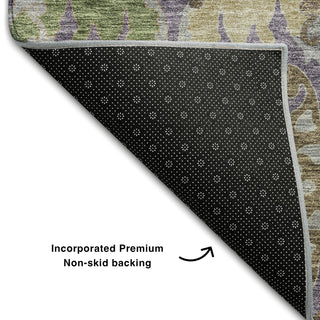 Piper Looms Mayfield Global AMF1153 Purple Machine Washable Area Rug Backing Image