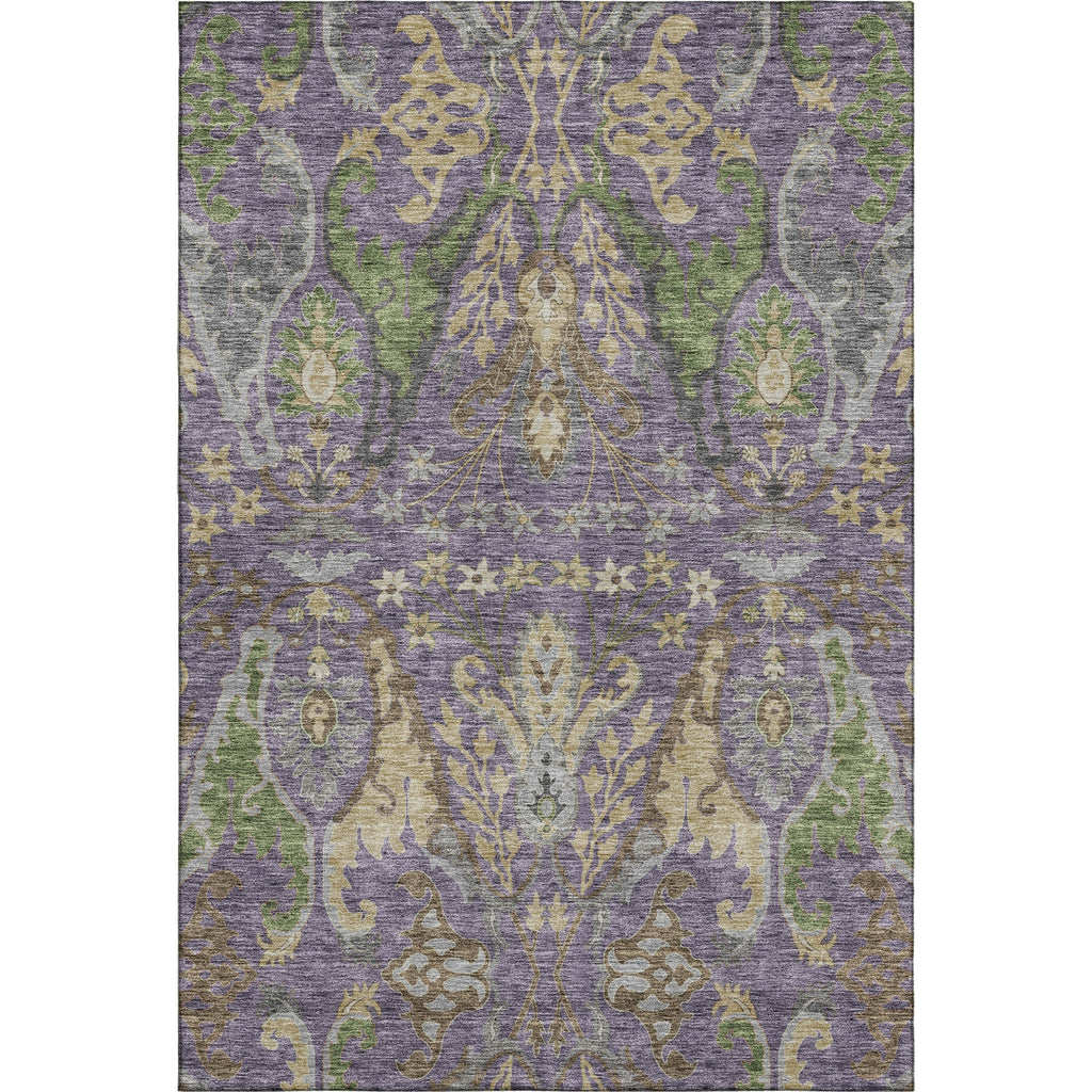 Piper Looms Mayfield Global AMF1153 Purple Machine Washable Area Rug main image