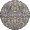 Piper Looms Mayfield Global AMF1153 Purple Machine Washable Area Rug Round Main Image