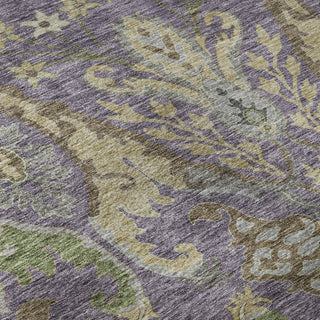 Piper Looms Mayfield Global AMF1153 Purple Machine Washable Area Rug Swatch Image
