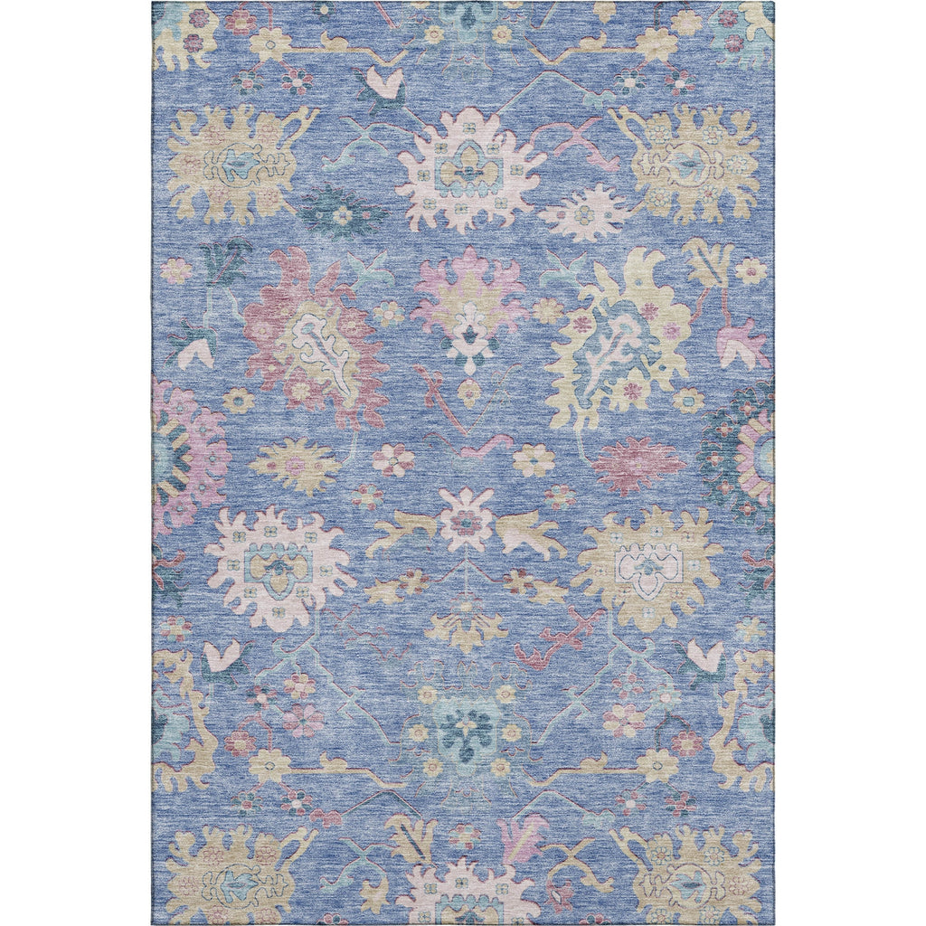 Piper Looms Mayfield Global AMF1154 Blue Machine Washable Area Rug main image