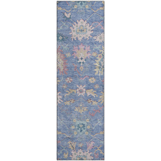 Piper Looms Mayfield Global AMF1154 Blue Machine Washable Area Rug Runner Main Image