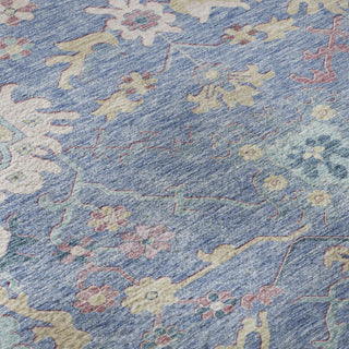 Piper Looms Mayfield Global AMF1154 Blue Machine Washable Area Rug Swatch Image