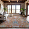 Piper Looms Mayfield Global AMF1154 Orange Machine Washable Area Rug Lifestyle Image Feature