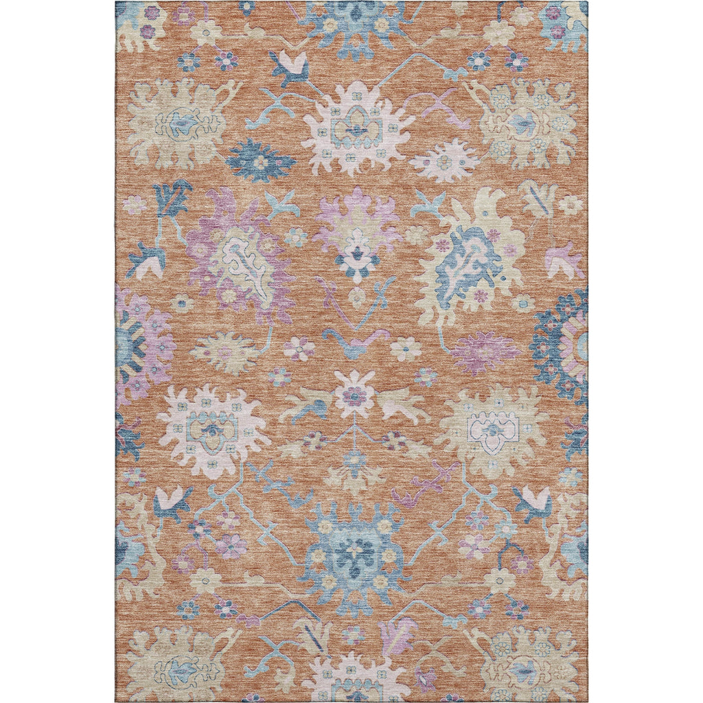 Piper Looms Mayfield Global AMF1154 Orange Machine Washable Area Rug main image