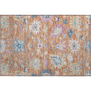 Piper Looms Mayfield Global AMF1154 Orange Machine Washable Area Rug Scatter Main Image