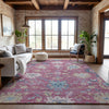 Piper Looms Mayfield Global AMF1154 Pink Machine Washable Area Rug Lifestyle Image Feature