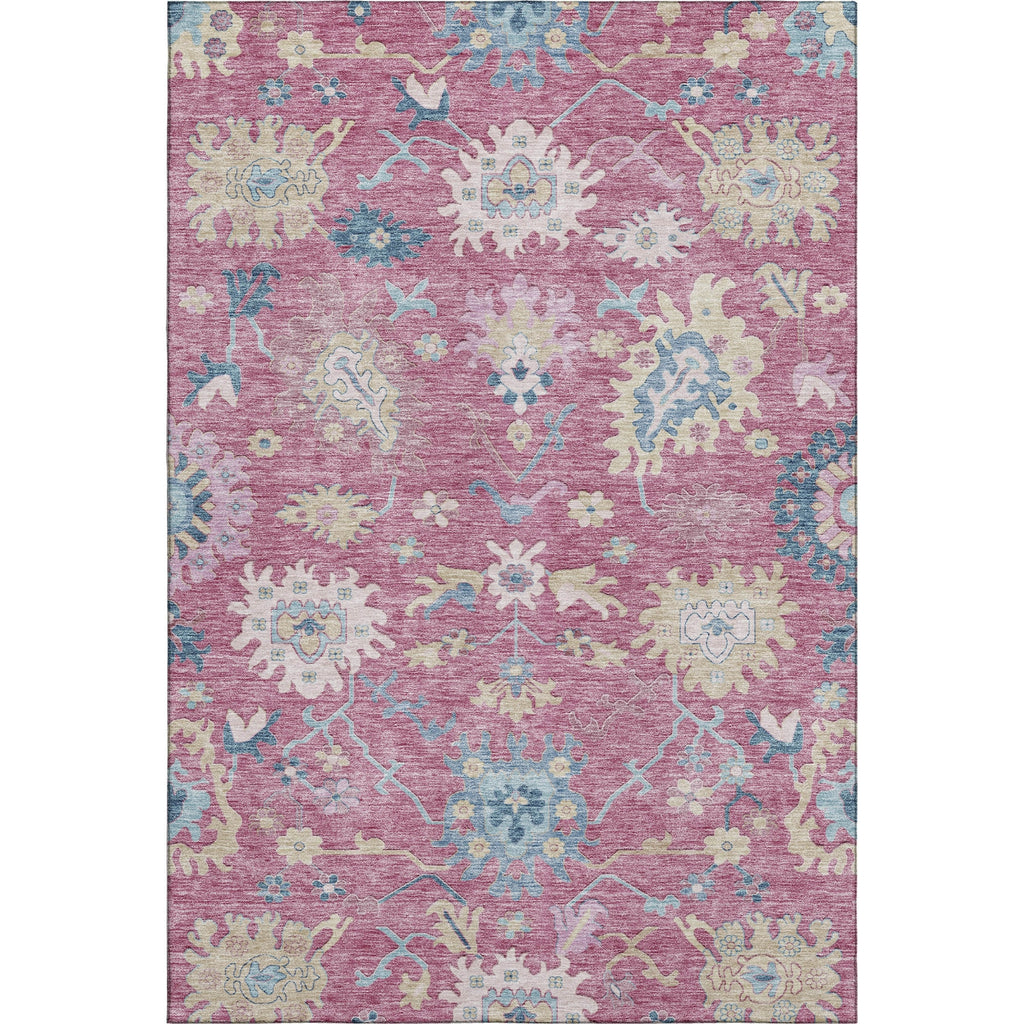 Piper Looms Mayfield Global AMF1154 Pink Machine Washable Area Rug main image