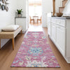 Piper Looms Mayfield Global AMF1154 Pink Machine Washable Area Rug Runner Lifestyle Image Feature