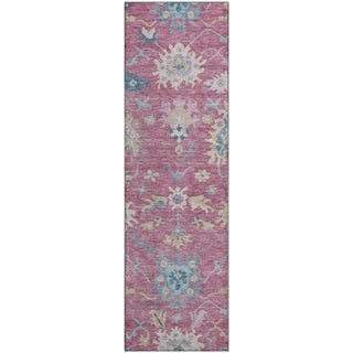 Piper Looms Mayfield Global AMF1154 Pink Machine Washable Area Rug Runner Main Image